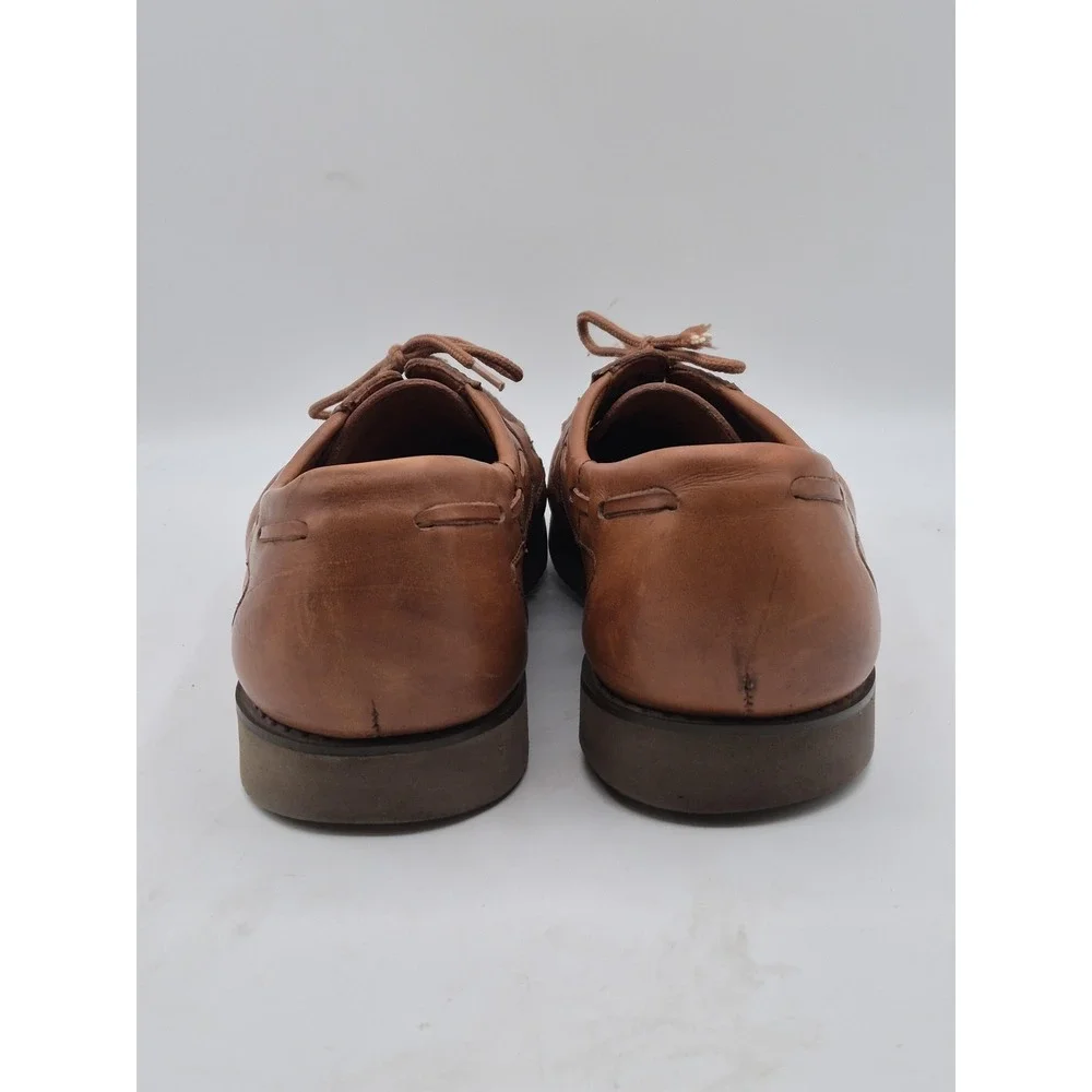 Florsheim Shoes Mens Size‎ 10.5 Brown Leather Boat Moc Toe Comfort Casual 70724